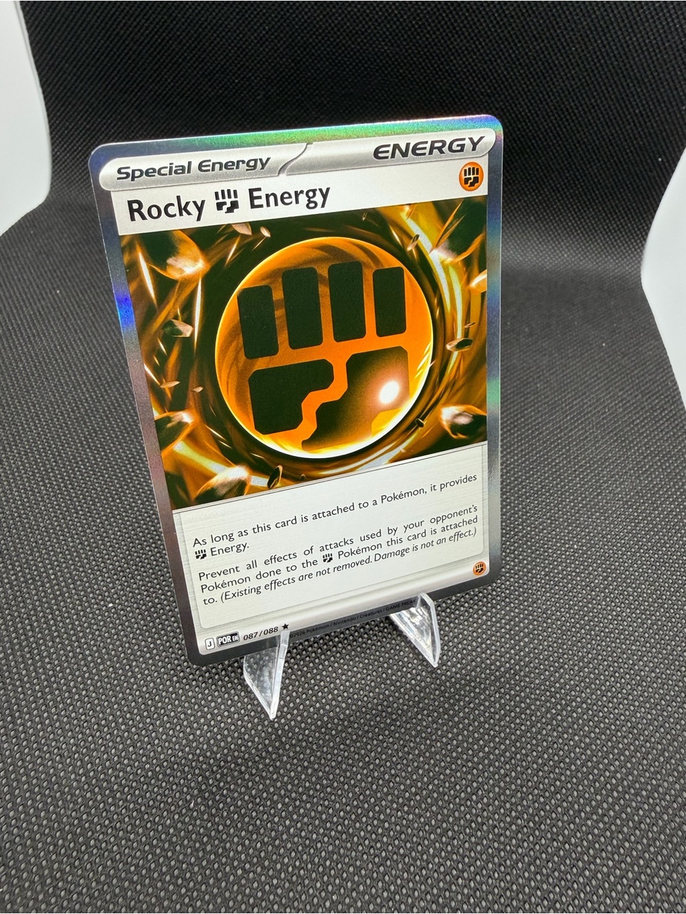 Rocky and Telepathic Energy Pokémon Special Energy Holo Cards- Perfect Order